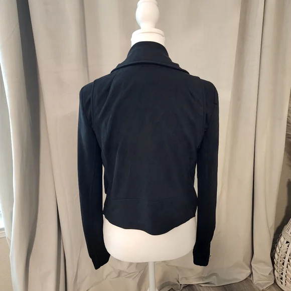 Vici Black Vegan Suede Moto Market Jacket - Picture 8 of 11